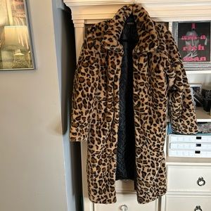 XL Cheetah Print Coat